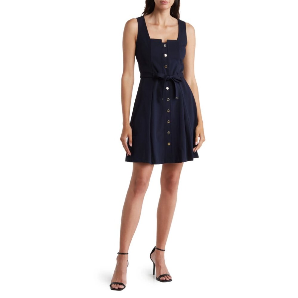 Tommy Hilfiger Square Neck Fit & Flare Dress